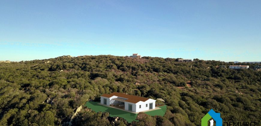 Scenic Sea Views 2,5 Ha Land and Villa for Sale Near Luogosanto, North East Sardinia