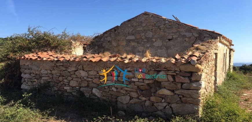 Restoration Project:9ha Land and 86 M2 Stazzo for Sale in Luogosanto, 23 Km from the Sea, North Sardinia