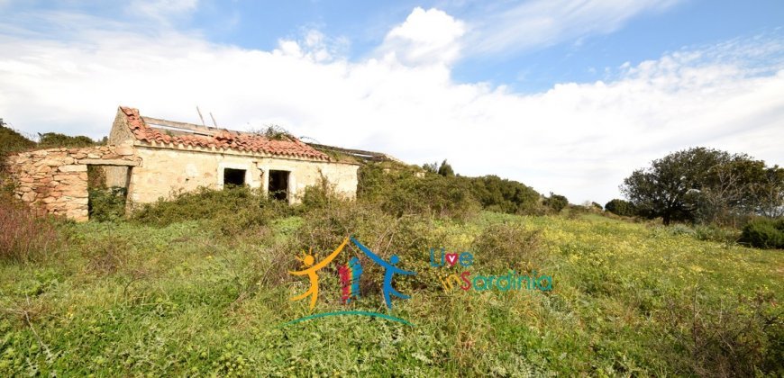 Restoration Project:9ha Land and 86 M2 Stazzo for Sale in Luogosanto, 23 Km from the Sea, North Sardinia