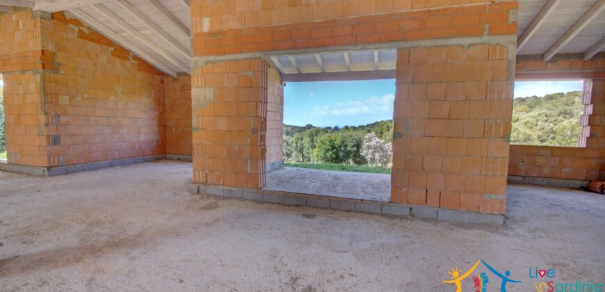 Unfinished Villas On Panoramic Plot for Sale Near Santa Teresa Di Gallura, Northern Sardinia