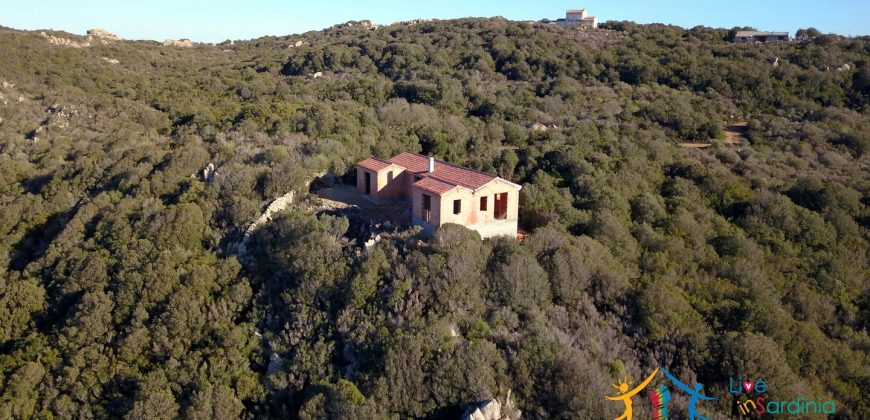 Scenic Sea Views 2,5 Ha Land and Villa for Sale Near Luogosanto, North East Sardinia