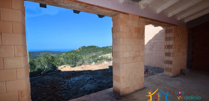 Scenic Sea Views 2,5 Ha Land and Villa for Sale Near Luogosanto, North East Sardinia