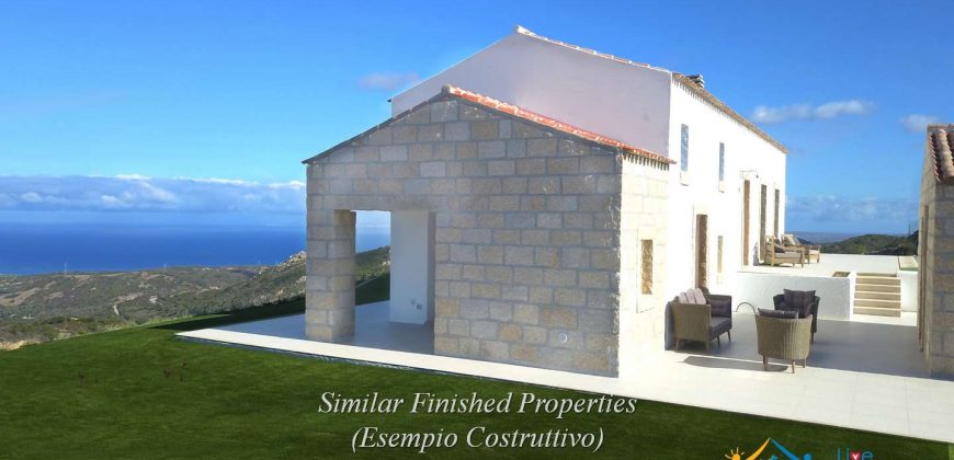 Scenic Sea Views 2,5 Ha Land and Villa for Sale Near Luogosanto, North East Sardinia