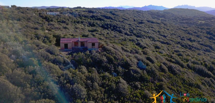 Scenic Sea Views 2,5 Ha Land and Villa for Sale Near Luogosanto, North East Sardinia