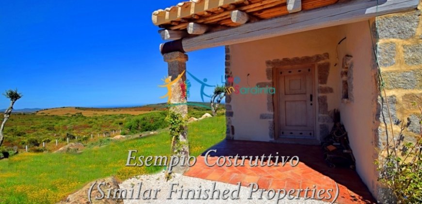 Fantastic 2,7 Ha Land and Unfinished Villa With Sea Views in Aglientu, North East Sardinia