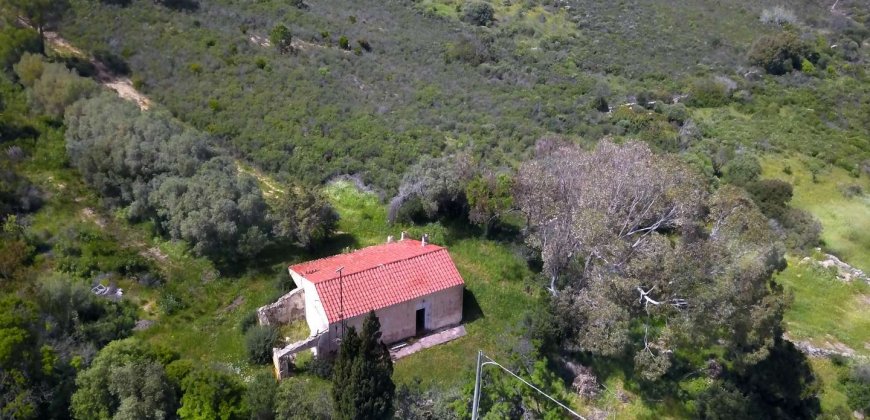 5600 M2 Land and 167 M2 Farmhouse for Sale in Aglientu, 6 Km from the Sea, Northern Sardinia