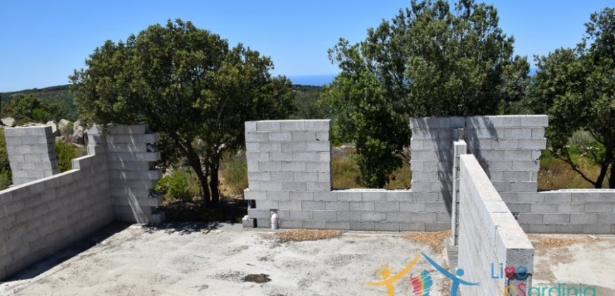 Fantastic 2,7 Ha Land and Unfinished Villa With Sea Views in Aglientu, North East Sardinia