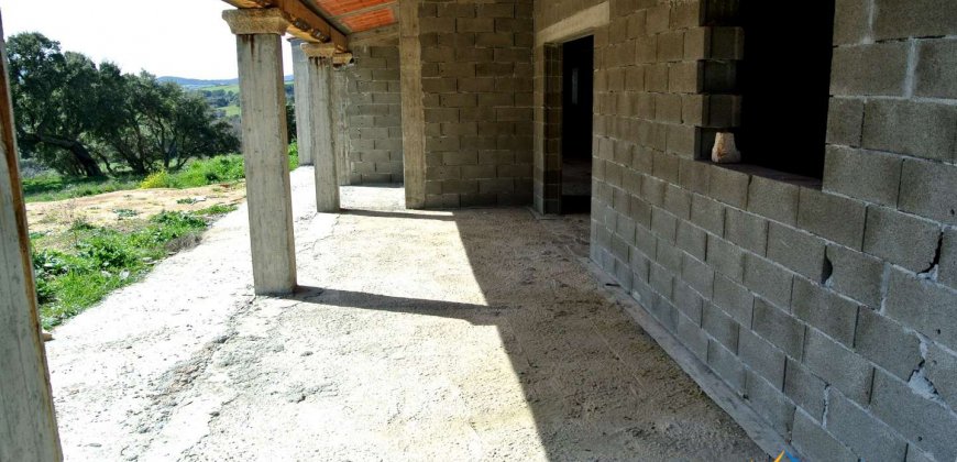 Unfinished 220 M2 Detached Home and 2,3 Ha Land for Sale in Calangianus, North East Sardinia