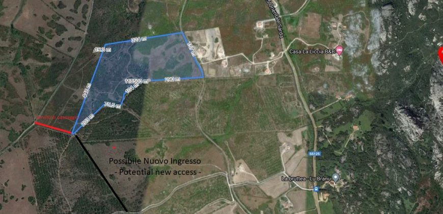 12 Ha Buildable Land For Sale Sardinia ref. Liccia Barria