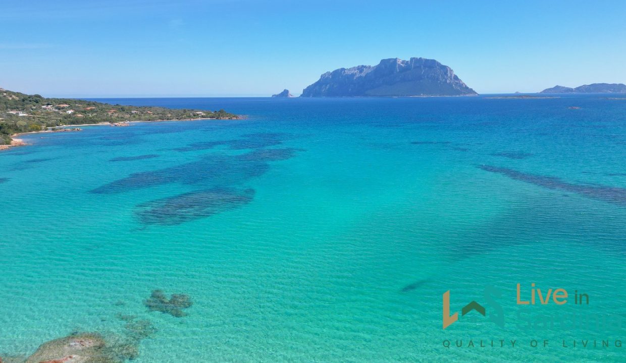 Olbia iconic coastline with a view on Tavolara Island