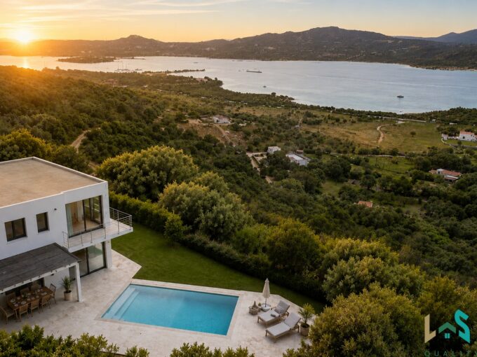Modern villa with pool near San Pantaleo in Sardinia