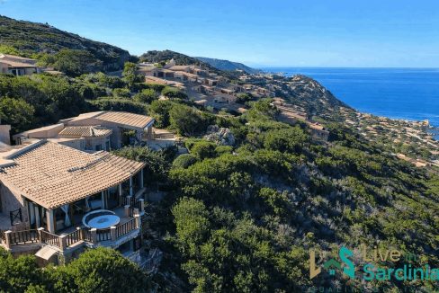 costa paradiso villa facing coastline in north sardinia