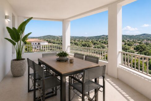 rendering of an under development apartament in budoni sardinia